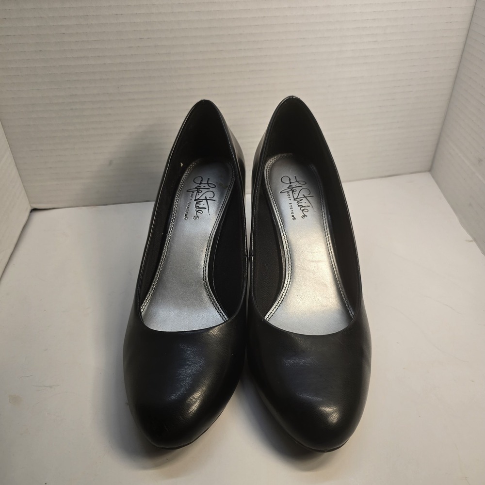 Life Stride Soft System Womens Size 9.5 Black Career Shoe Office Professional